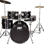 PP DRUMS PP220BLK 5 Piece Fusion Drum Kit - Black