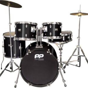 PP DRUMS PP220BLK 5 Piece Fusion Drum Kit - Black