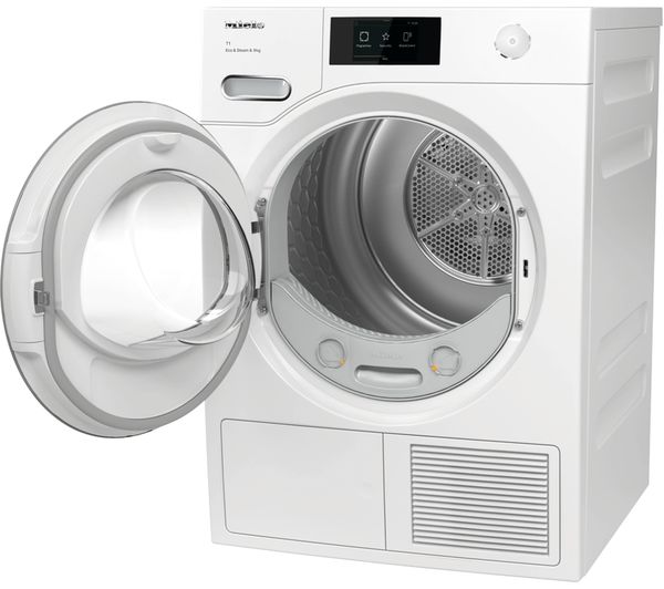 MIELE T1 Eco&Steam TWR780 WP WiFi-enabled 9 kg Heat Pump Tumble Dryer - White