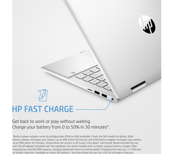 HP Pavilion x360 14-dy0519 14" 2 in 1 Laptop - Intel® Core™ i3 256 GB SSD Silver