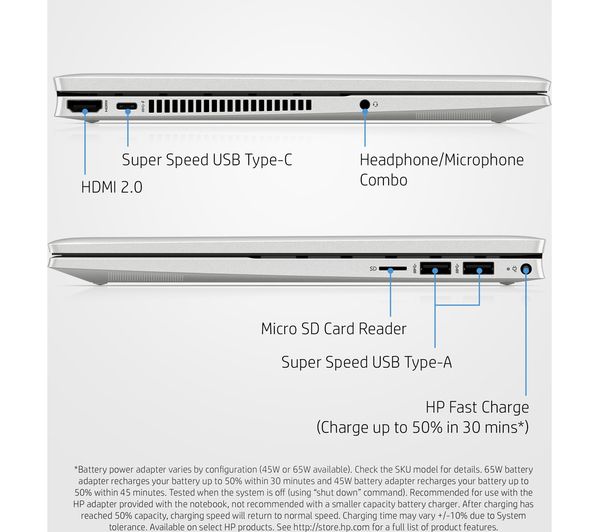 HP Pavilion x360 14-dy0519 14" 2 in 1 Laptop - Intel® Core™ i3 256 GB SSD Silver