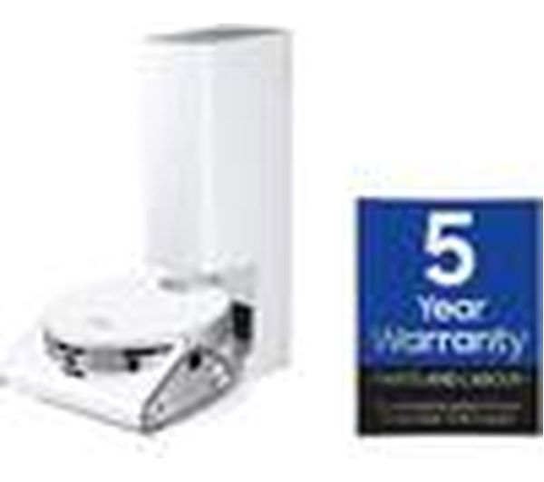 SAMSUNG Jet Bot AI+ VR50T95735W EU Robot Vacuum Cleaner with built-in Clean Station - Misty White