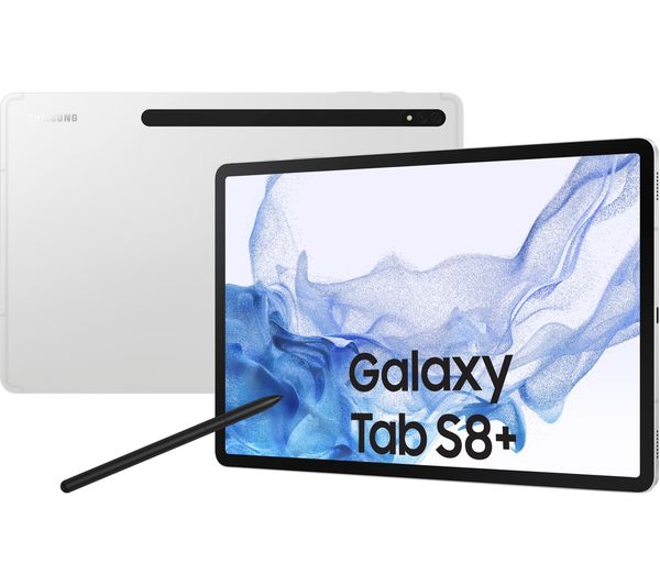 SAMSUNG Galaxy Tab S8 Plus 12.4" Tablet - 256 GB Silver