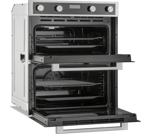 MONTPELLIER DO3550UB Built-under Double Oven - Black & Stainless Steel