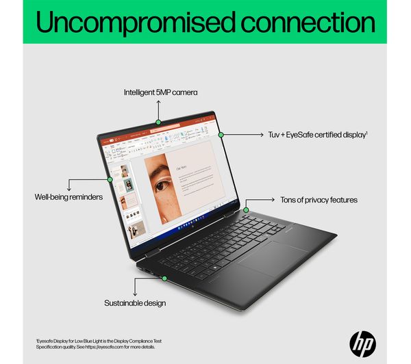 HP Spectre x360 16-f1500na 16" 2 in 1 Laptop - Intel® Core™ i7 512 GB SSD Black