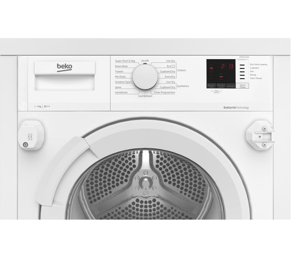 BEKO Pro DTIKP71131W Integrated 7 kg Heat Pump Tumble Dryer