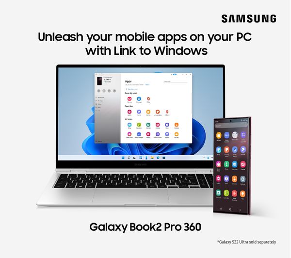 SAMSUNG Galaxy Book2 Pro 360 15.6" 2 in 1 Laptop - Intel® Core™ i7 512 GB SSD Silver