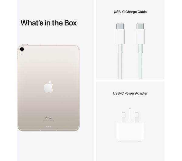 APPLE 10.9" iPad Air Cellular (2022) - 64 GB Starlight