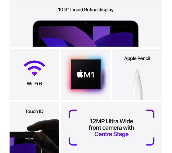 APPLE 10.9" iPad Air (2022) - 256 GB Purple