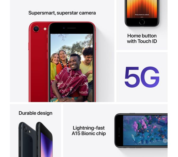 APPLE iPhone SE (2022) - 64 GB Midnight