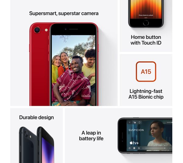 APPLE iPhone SE (2022) - 64 GB Midnight