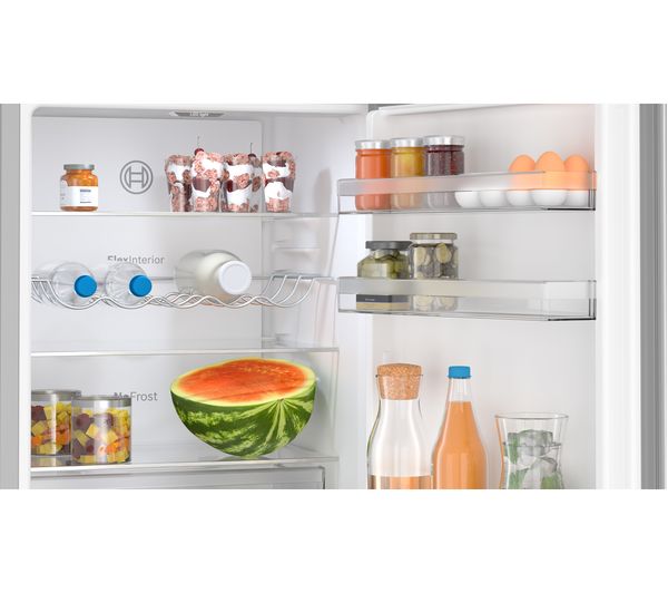 BOSCH Series 4 KGN367LDF 70 30 Fridge Freezer - Inox