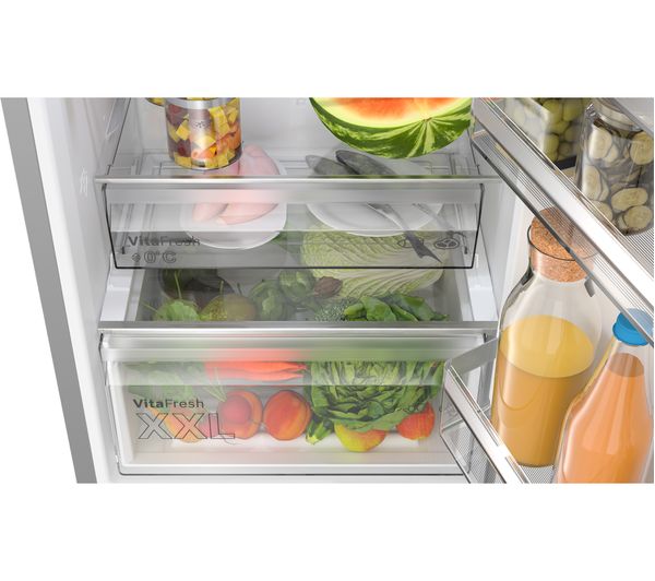 BOSCH Series 4 KGN367LDF 70 30 Fridge Freezer - Inox