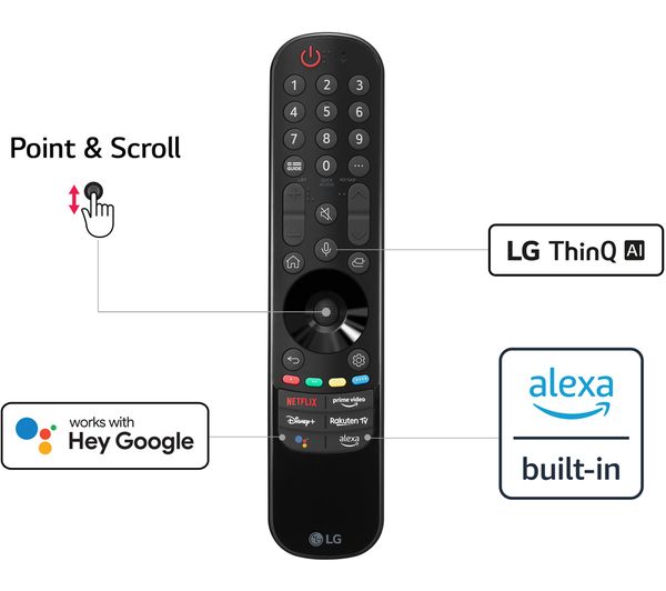 LG OLED48A26LA 48" Smart 4K Ultra HD HDR OLED TV with Google Assistant & Amazon Alexa