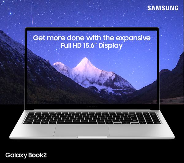 SAMSUNG Galaxy Book2 15.6" Laptop - Intel® Core™ i5 256 GB SSD Silver