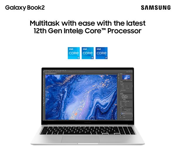 SAMSUNG Galaxy Book2 15.6" Laptop - Intel® Core™ i5 256 GB SSD Silver
