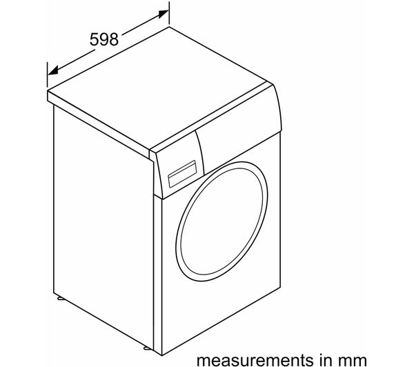 BOSCH Series 6 WGG2449RGB 9 kg 1400 Spin Washing Machine - Graphite