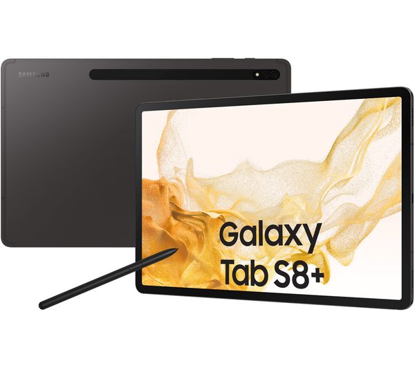 SAMSUNG Galaxy Tab S8 Plus 12.4" 5G Tablet - 128 GB Graphite
