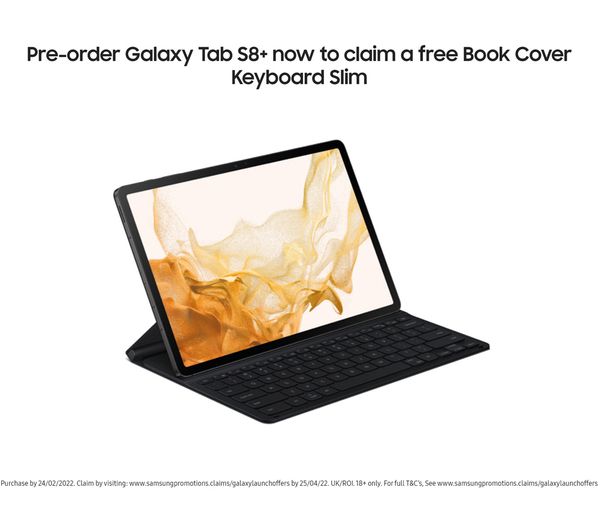 SAMSUNG Galaxy Tab S8 Plus 12.4" 5G Tablet - 128 GB Graphite