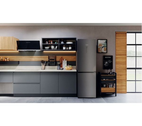 HOTPOINT H5X 82O SK 70 30 Fridge Freezer - Black