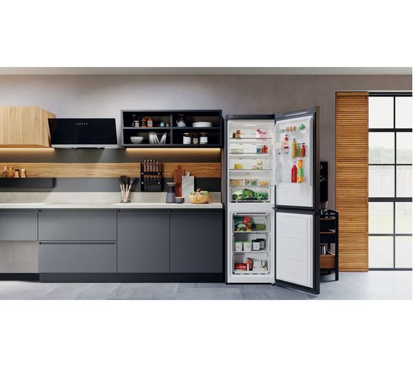 HOTPOINT H5X 82O SK 70 30 Fridge Freezer - Black