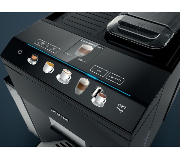 SIEMENS EQ.500 TQ505GB9 Bean to Cup Coffee Machine - Piano Black
