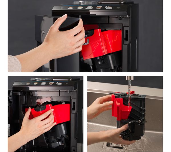 SIEMENS EQ.500 TQ505GB9 Bean to Cup Coffee Machine - Piano Black