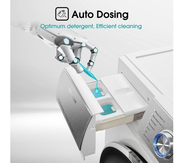HISENSE QR Series WFQR1014EVAJM 10 kg 1400 Spin Washing Machine - White