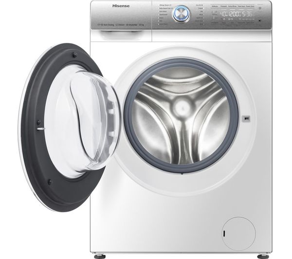 HISENSE QR Series WFQR1014EVAJM 10 kg 1400 Spin Washing Machine - White
