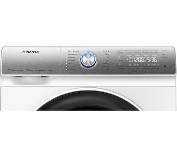 HISENSE QR Series WFQR1014EVAJM 10 kg 1400 Spin Washing Machine - White