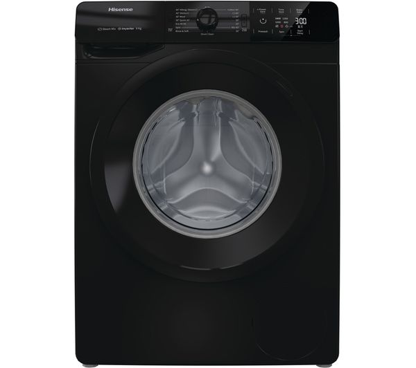 HISENSE WFGE90141VMB 9 kg 1400 Spin Washing Machine - Black