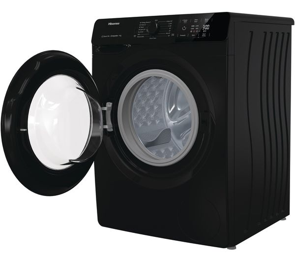 HISENSE WFGE90141VMB 9 kg 1400 Spin Washing Machine - Black