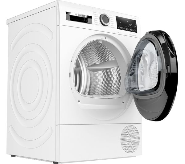 BOSCH Series 6 WQG24509GB 9 kg Heat Pump Tumble Dryer - White