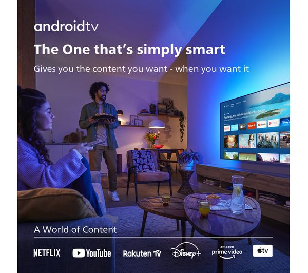 PHILIPS Ambilight 43PUS8807 12 43" Smart 4K Ultra HD HDR LED TV with Google Assistant