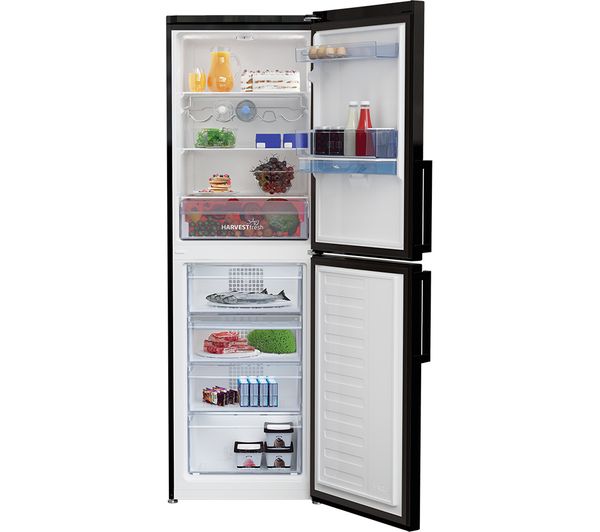 BEKO Pro HarvestFresh CFP3691DVB 50 50 Fridge Freezer - Gloss Black