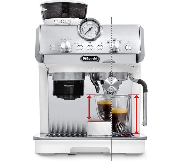 DELONGHI La Specialista Arte EC9155.W Bean to Cup Coffee Machine – Stainless Steel & White