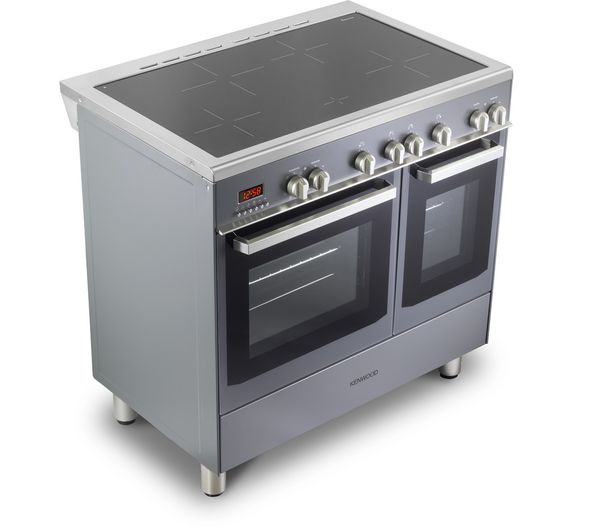 KENWOOD CK419SLE 90 cm Electric Induction Range Cooker - Slate Grey & Chrome