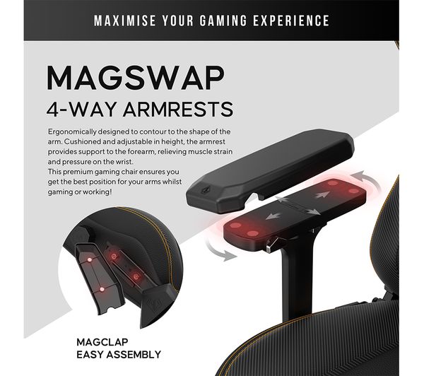 ANDASEAT Kaiser 3 Series Premium Gaming Chair - Elegant Black