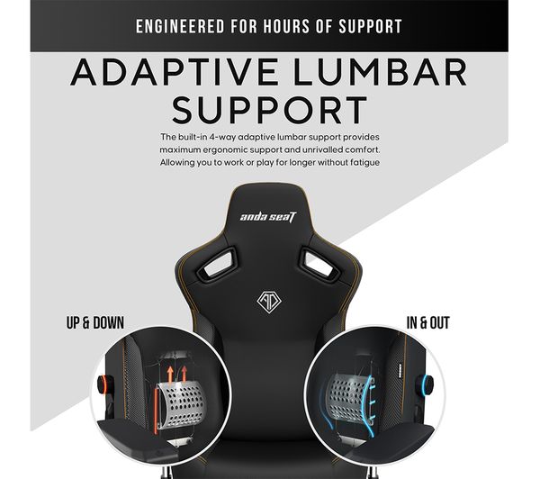 ANDASEAT Kaiser 3 Series Premium Gaming Chair - Elegant Black