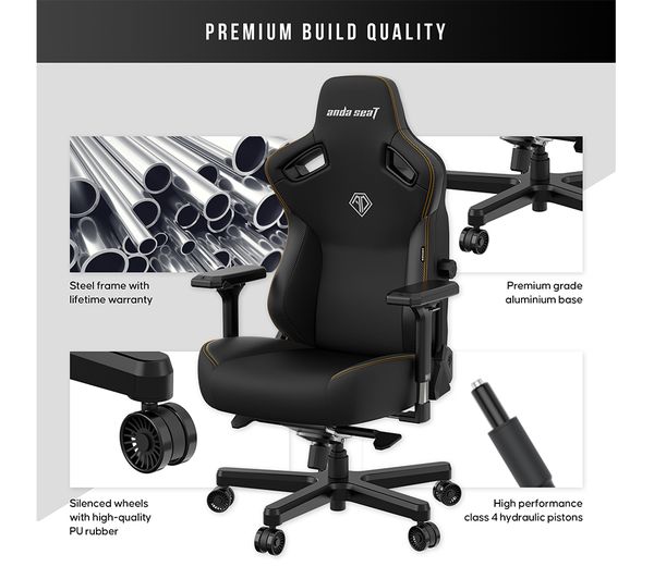 ANDASEAT Kaiser 3 Series Premium Gaming Chair - Elegant Black