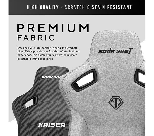ANDASEAT Kaiser 3 Series Premium Gaming Chair - Ash Grey