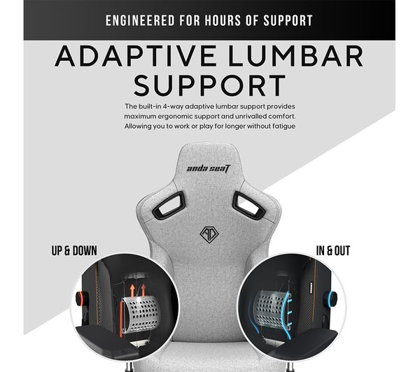 ANDASEAT Kaiser 3 Series Premium Gaming Chair - Ash Grey