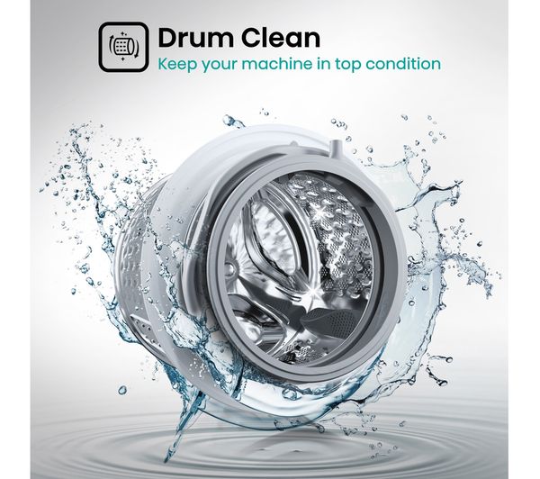 HISENSE 3 Series WDQA8014EVJM 8 kg Washer Dryer - White