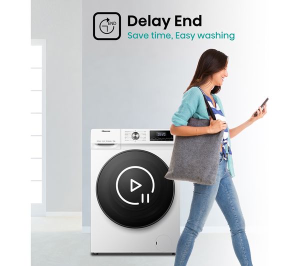 HISENSE 3 Series WFQA1214EVJM 12 kg 1400 rpm Washing Machine - White