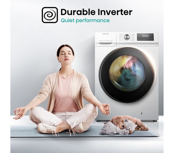 HISENSE 3 Series WFQA1214EVJM 12 kg 1400 rpm Washing Machine - White