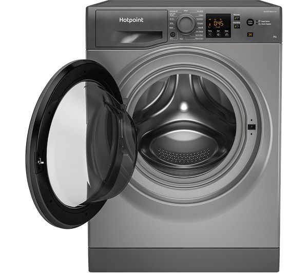 HOTPOINT NSWR 845C GK UK N 8 kg 1400 Spin Washing Machine - Graphite