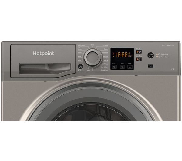 HOTPOINT NSWR 845C GK UK N 8 kg 1400 Spin Washing Machine - Graphite