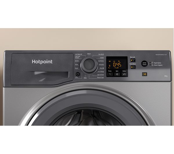 HOTPOINT NSWR 845C GK UK N 8 kg 1400 Spin Washing Machine - Graphite