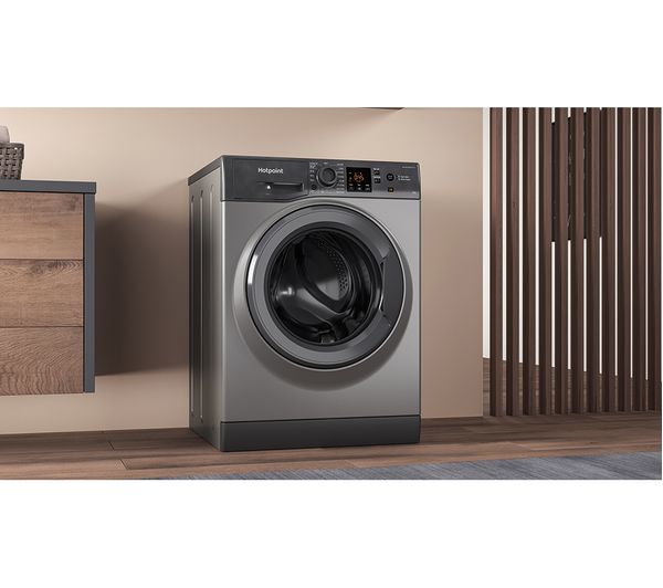 HOTPOINT NSWR 845C GK UK N 8 kg 1400 Spin Washing Machine - Graphite