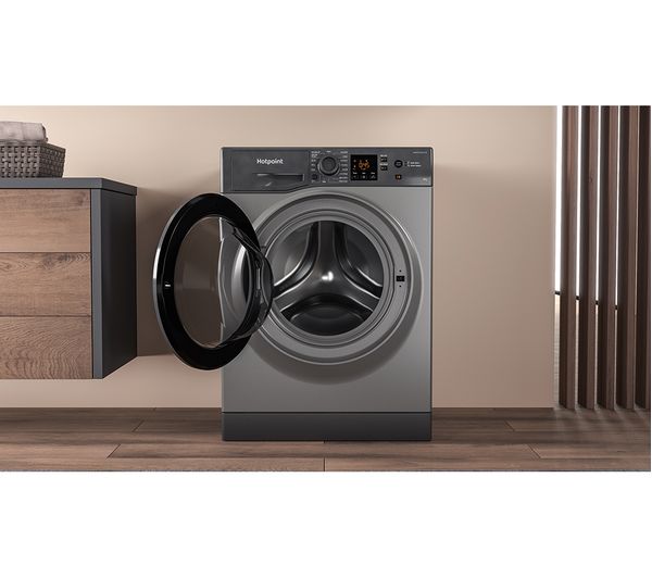 HOTPOINT NSWR 845C GK UK N 8 kg 1400 Spin Washing Machine - Graphite